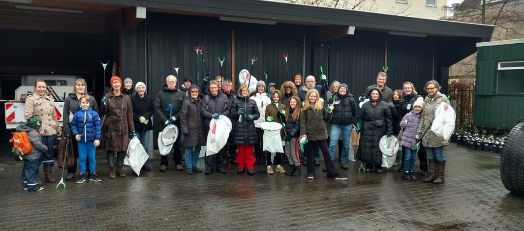 Zwerfafval actie Vondelpark