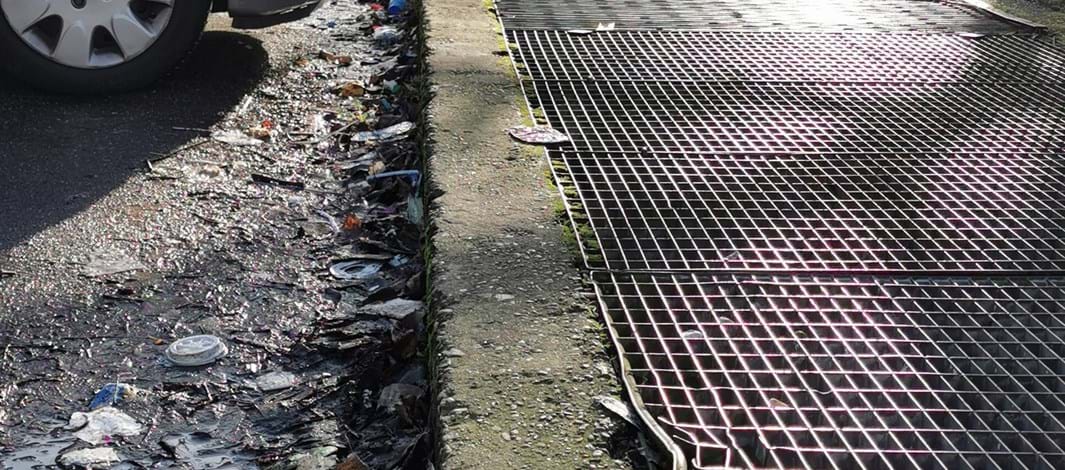 Opruimactie parkeerplaats