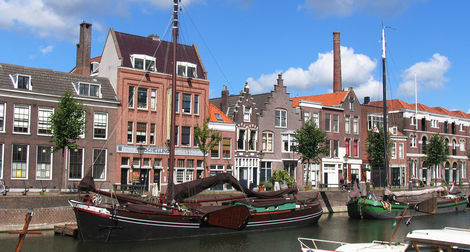 Beeld Schiedam water gebouwen